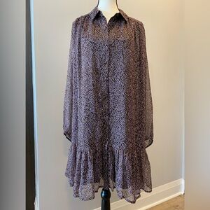 Vero Moda geometric pattern tunic mini dress Size L EUC